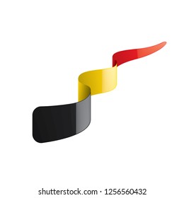 Belgium flag, vector illustration on a white background
