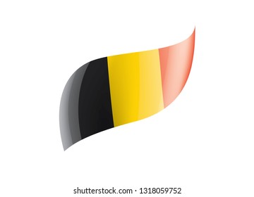 Belgium flag, vector illustration on a white background