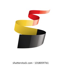 Belgium flag, vector illustration on a white background