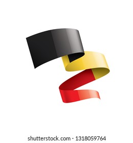 Belgium flag, vector illustration on a white background
