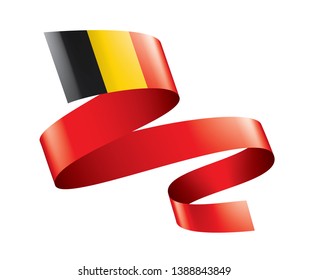 Belgium flag, vector illustration on a white background