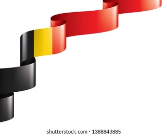 Belgium flag, vector illustration on a white background