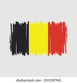 Belgien Flagge Vektor. Nationalflagge
