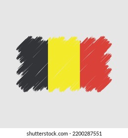 Belgien Flagge Vektor. Nationalflagge