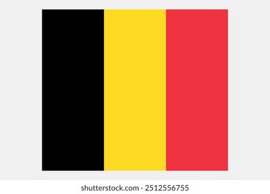 Belgium flag waving 3D gradient background frame border shiny silk textured isolated on white background bunting vector illustration.