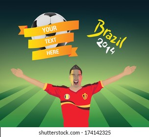 Belgium football fan 
