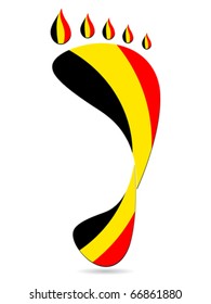 Belgische Fußabdruck