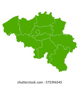 belgium green map