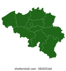 belgium green map