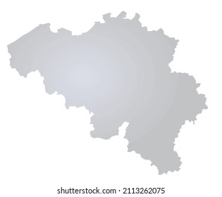 Belgium  grey map. vector illustration 