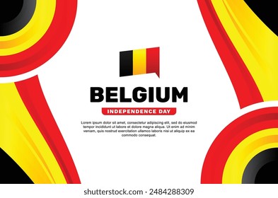 Belgium Independence Day Background Design