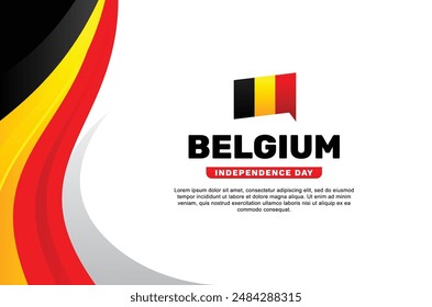 Diseño de fondo del Día de la Independencia de Bélgica