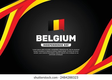 Diseño de fondo del Día de la Independencia de Bélgica