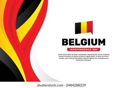 Belgium Independence Day Background Design