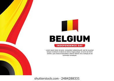 Diseño de fondo del Día de la Independencia de Bélgica