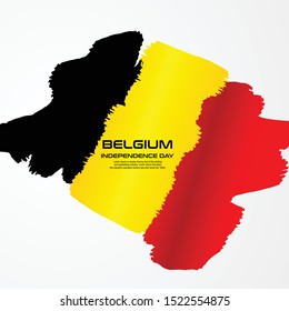 Belgium Independence Day Celebration Creative Design Illustration Vector Template