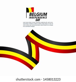 Belgium Independence Day Celebration Vector Template Design Illustration