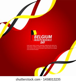 Belgium Independence Day Celebration Vector Template Design Illustration