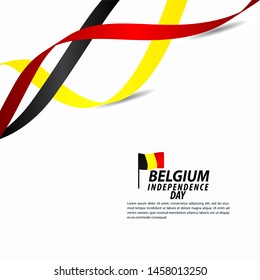 Belgium Independence Day Celebration Vector Template Design Illustration
