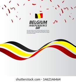 Belgium Independence Day Celebration Vector Template Design Illustration