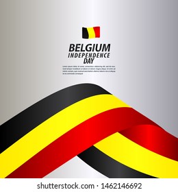 Belgium Independence Day Celebration Vector Template Design Illustration
