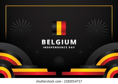 Belgium Independence Day Design Background For International Moment