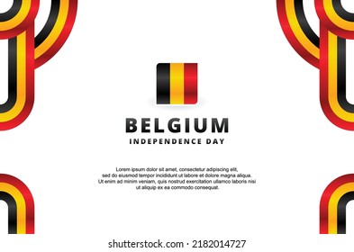 Belgischer Unabhängigkeitstag-Design-Hintergrund für internationalen Moment