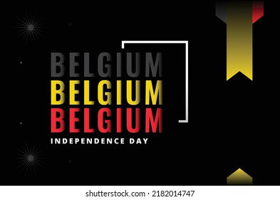 Belgium Independence Day Design Background For International Moment