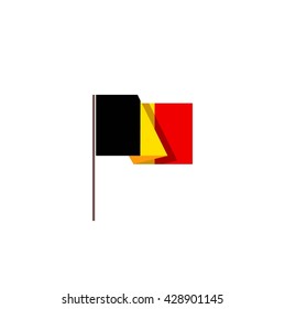 Belgium isolated flag