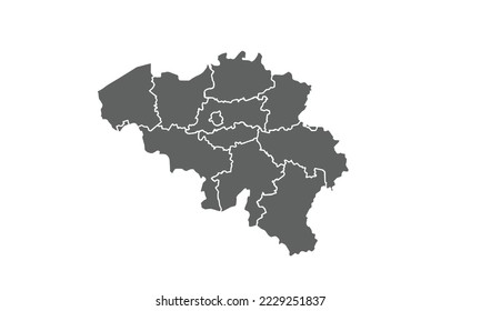 Bélgica aislada en el fondo blanco.