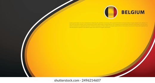 Belgium layout background concept design template