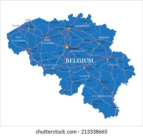 Belgium map