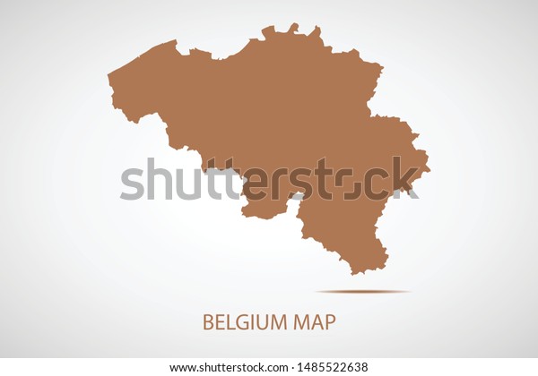 ベルギーの地図 茶色 国名 ヨーロッパの地図 グレイの背景にベクター画像地図 ウェブサイトのデザインマップロゴのシンボル アプリ Ui 旅行のベクター画像eps10 コンセプトイラスト のベクター画像素材 ロイヤリティフリー