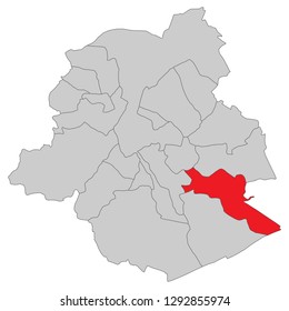 Belgium - Map of Brussels (high detailed)