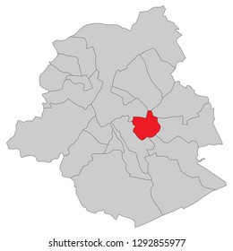 Belgium - Map of Brussels (high detailed)
