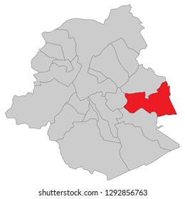Belgium - Map of Brussels (high detailed)