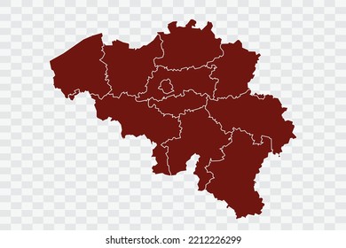 Belgium Map burnt brown Color on White Background quality files Color (701205) png