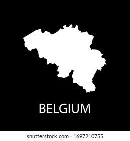 Belgium map designs vector illustration