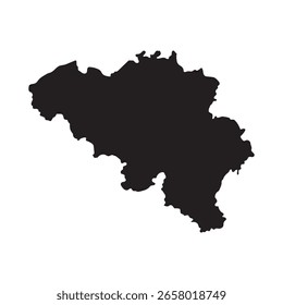 Bélgica mapa icono ilustración elemento diseño