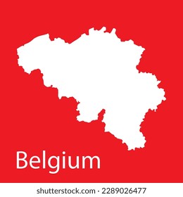 Belgier-Karte Symbol, Vektorgrafik-Design