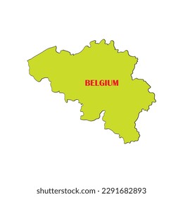 belgium map icon vector illustration symbol design