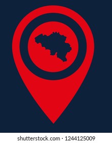 belgium map and map pin. logo concept. Designed for your web site design, logo, app, UI