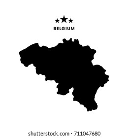 Belgium map. Vector illustration.
