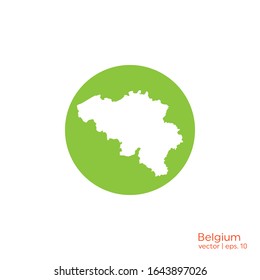 Belgium Maps Icon Logo Vector Design Template