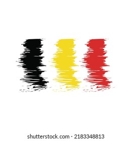Vector de bandera nacional de Bélgica 2022