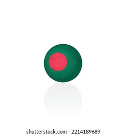 Belgium national flag on soccer ball vector graphics