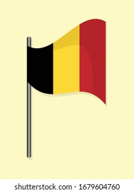 Belgium national flag simple vector design