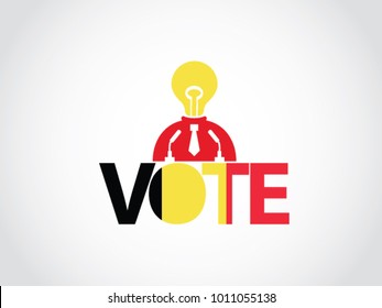 Belgium Podium Lack Of Idea Politician Speech Vote