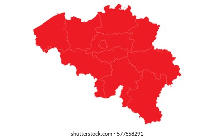 belgium red map