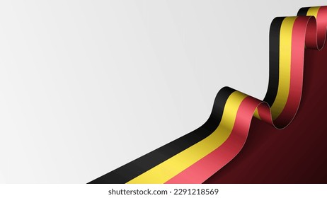 Belgium ribbon flag background. Element of impact for the use you want to make of it.